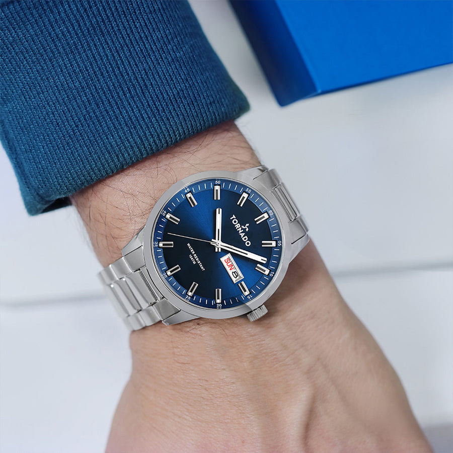 SPECTRA Analog Blue Silver