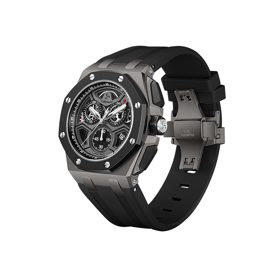 LUMINA CHRONOSPHERE Chronograph Black and Gunmetal